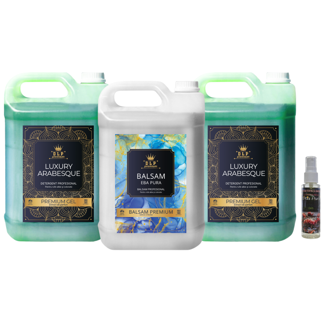 Pachetul cu 2x Detergent Luxury Arabesque + 1x Balsam Eba Pura