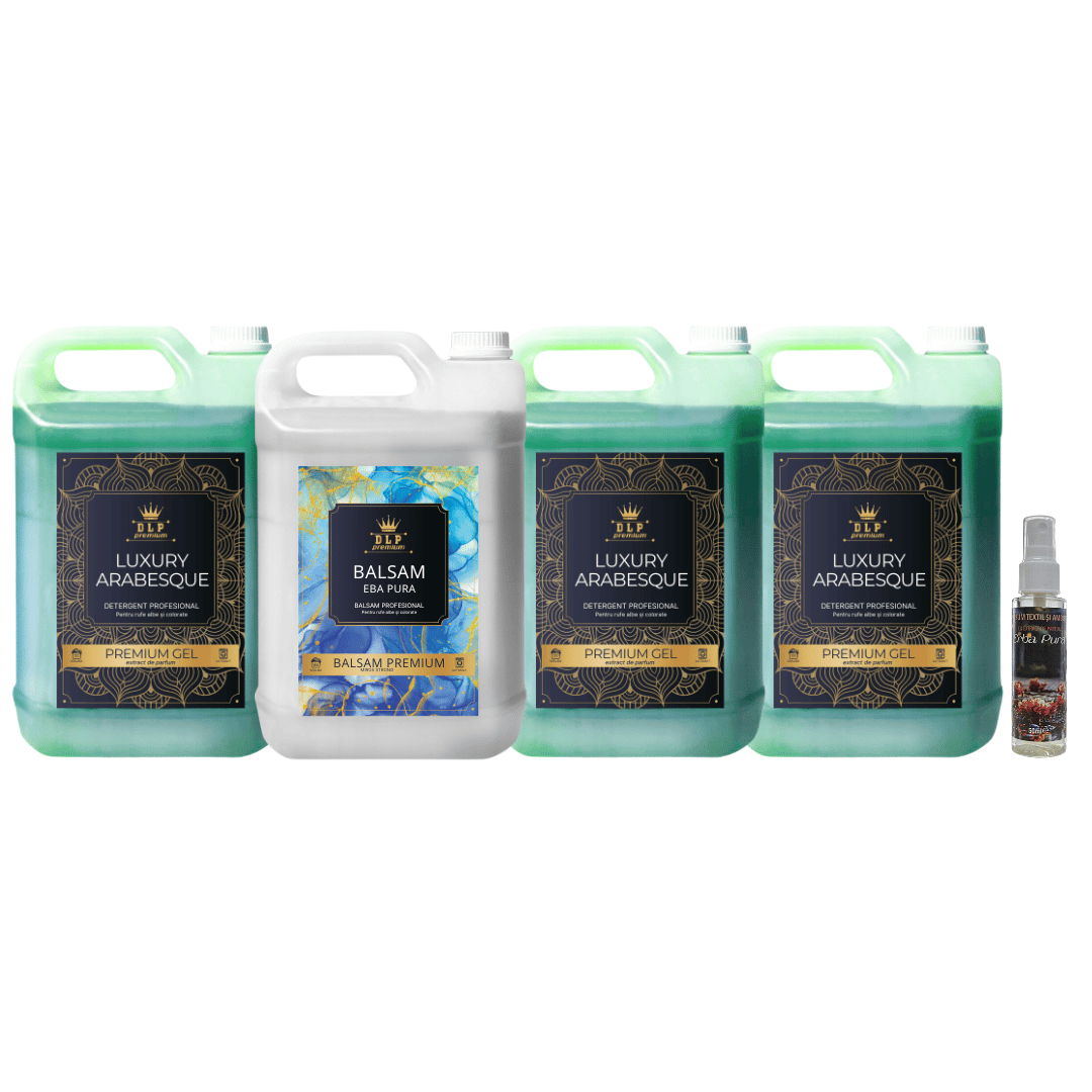 Pachetul cu 3x Detergent Luxury Arabesque + 1x Balsam Eba Pura