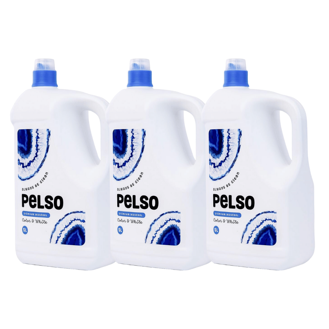 Pachet cu 3x Detergent Pelso Color & White 5L